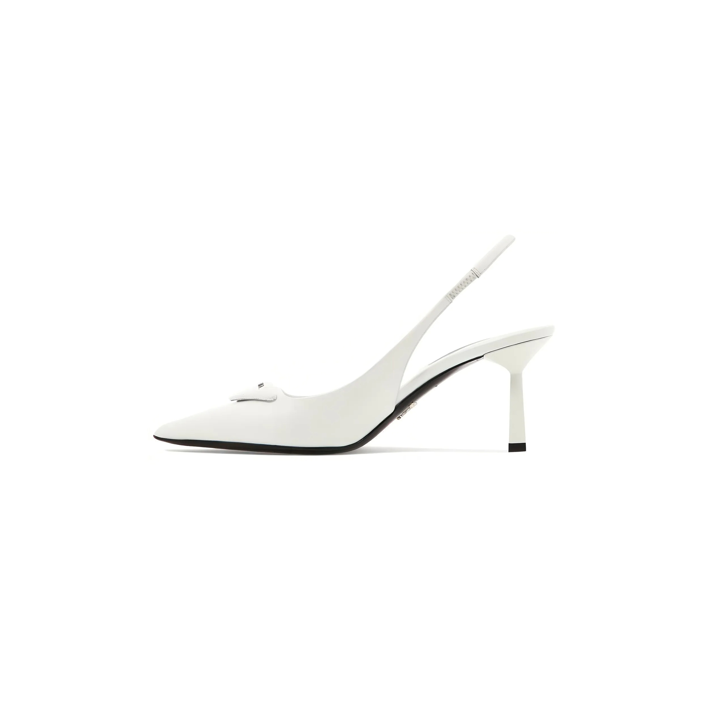 PRADA BRUSHED LEATHER SLINGBACK PUMPS 1I901M
